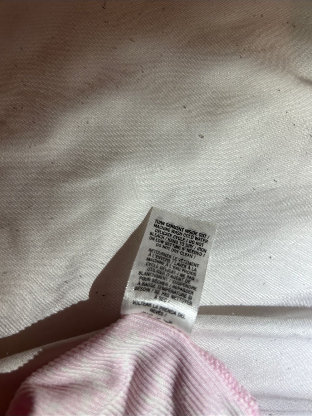 Ardene Pink Floral Ribbed Cami with Ruffle Trim - Picture 4 of 5
